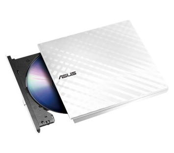 华硕(ASUS) 8倍速 USB2.0 外置DVD刻录机 白色(兼容苹果系统SDRW-08D2S-U)